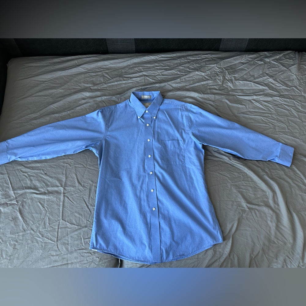 Stafford Blue Dress Shirt for Men